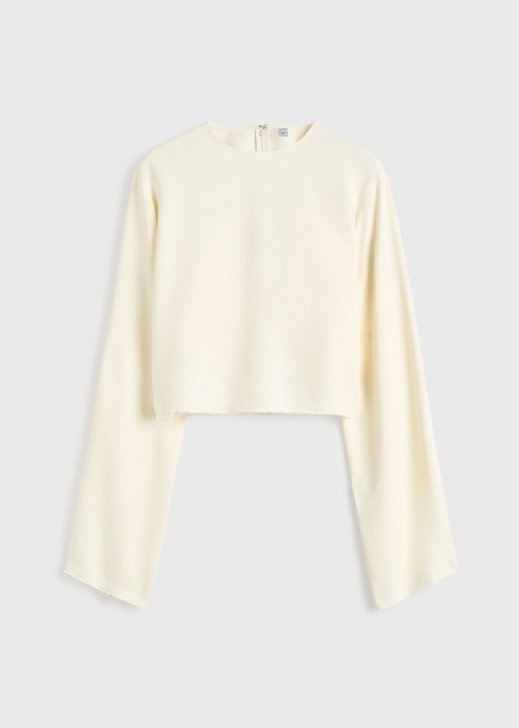 Cropped sablé blouse macadamia petite